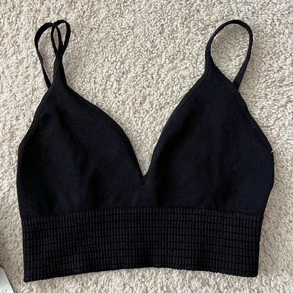 🆕 NEW Free People Intimately Seamless Bralette Black Size XS/S Two Bra Bundle - Picture 2 of 9